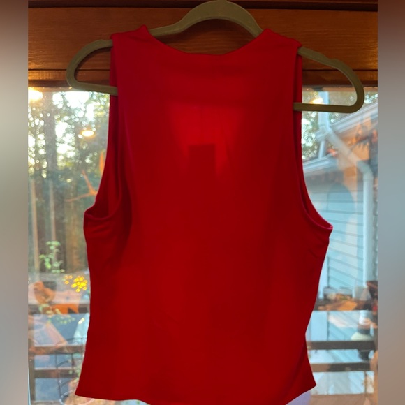Reformation Elegant Red Sleeveless Top - Picture 8 of 8